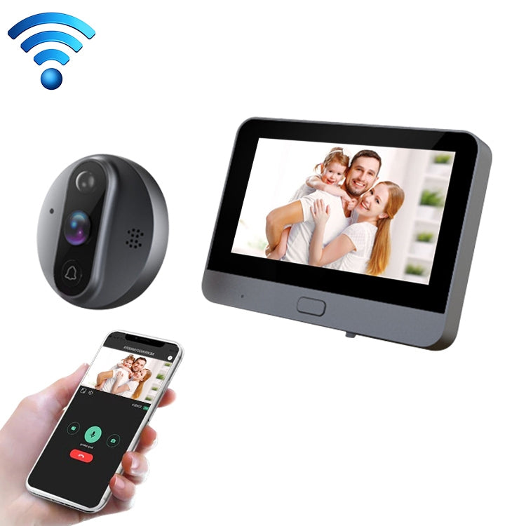R9 4.3 inch WiFi Smart Video Visual Electronic Peephole Doorbell, R9 R9 4.3 inch WiFi Smart Video Visual Electronic Peephole Doorbell, R9